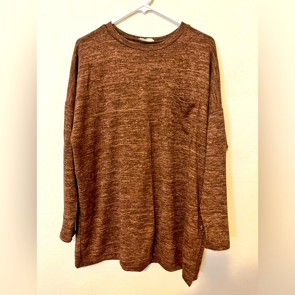 Reb in J Women’s Sweater Seize XL Color light and dark Brown - Picture 3 of 3
